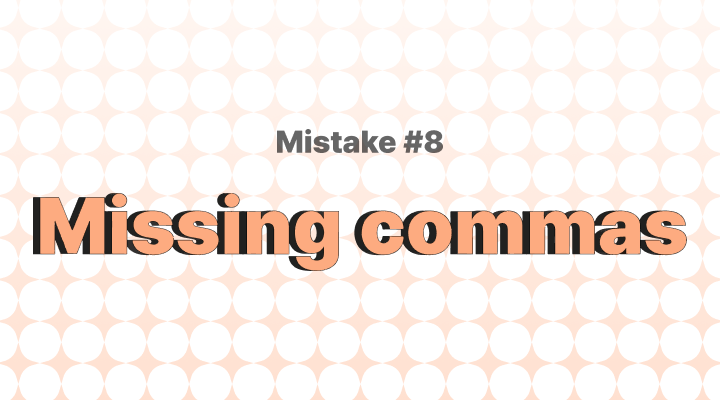 흔한 영어 문법 실수 8 – 구두점