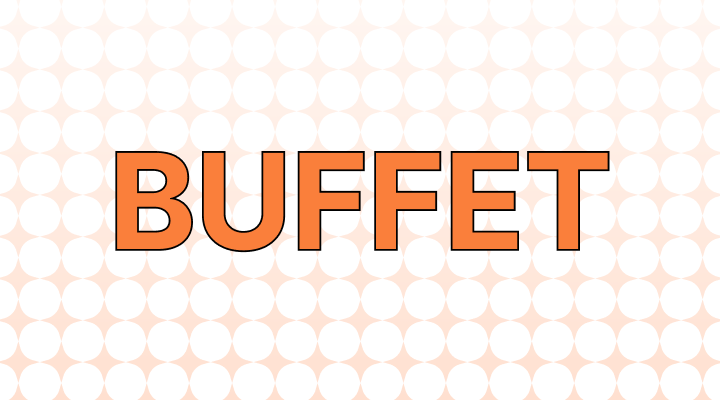 뷔페 영어로 (Buffet, 그 외 다양한 표현)