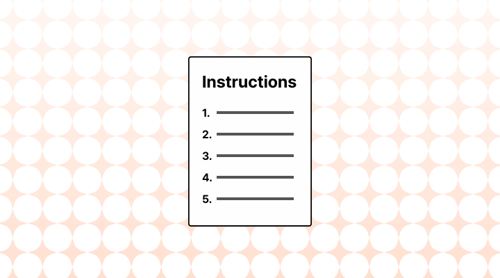 Instructions 뜻과 예시