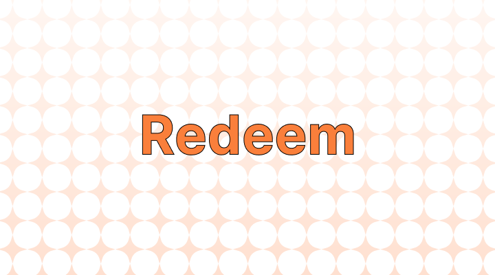 Redeem 뜻과 예시