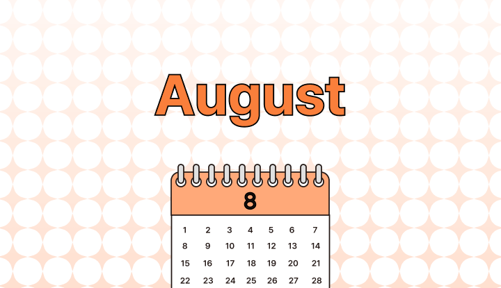 8월 영어로 (August, Aug., Aug, 08 차이와 뜻)